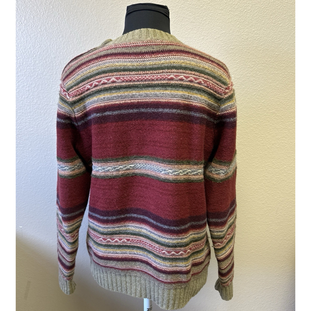 VTG Polo Ralph Lauren M Sweater Alpaca Wool Serape Aztec Southwestern Knit EUC - Picture 3 of 9